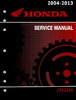 Service manual / 2004 - 2013 Honda CRF250X