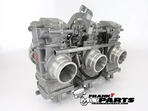 Keihin FCR 39 flatslide racing carburetors / Triumph Triple